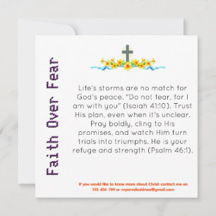 Faith Over Fear Witness Card
