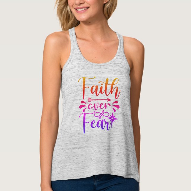 Faith Over Fear women's tank (Front)