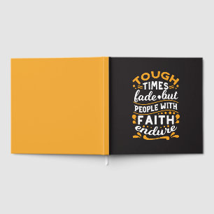 Faith Over Struggles – Motivational Religious Art Guest Book