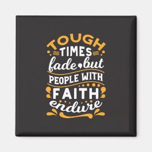 Faith Over Struggles – Motivational Religious Art Magnet