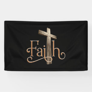 Faith Patterns God Jesus Religious Christian Banner