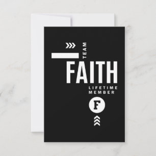 Faith Personalised Name Birthday Gift RSVP Card