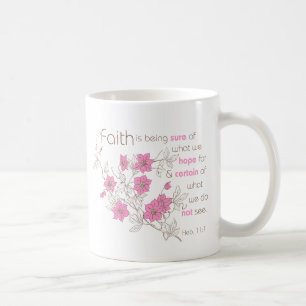 Faith (pink & brown) coffee mug
