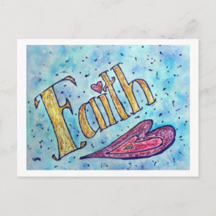 Faith Postcard (White Edge)