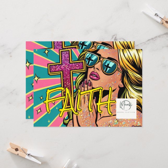 faith Print Invitation (Front/Back In Situ)