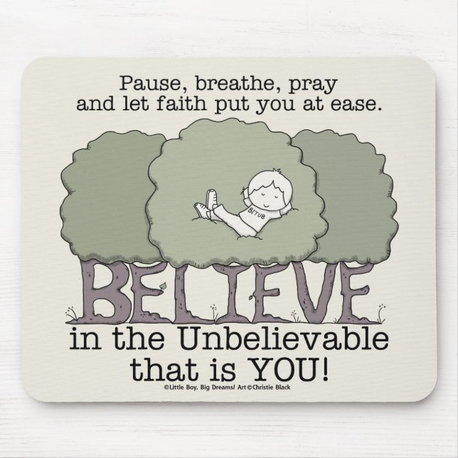 Faith Put You at Ease Mouse Pad (Front)