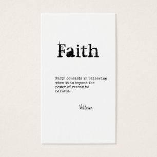 FAITH QUOTE Gifts Typewriter Font Customisable