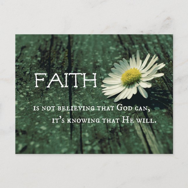 Faith Quote Postcard (Front)