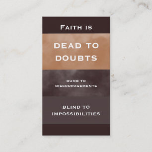 Faith Quote Simple Business Card