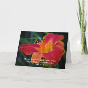 Faith Red Lily Note Card