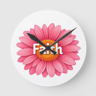 Faith Round Clock