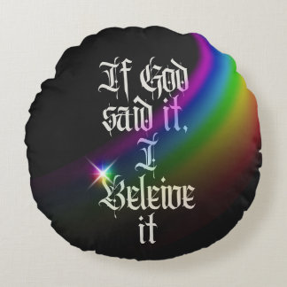 Faith Round Cushion