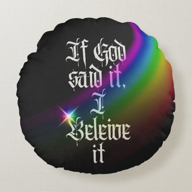 Faith Round Cushion (Front)
