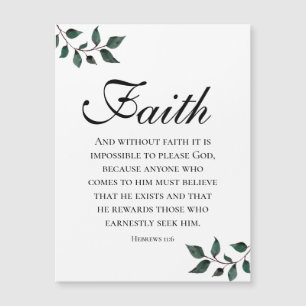 Faith Scripture Hebrews 11:16 Bible Verse Magnet