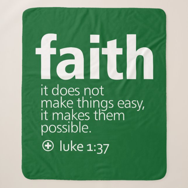 Faith Sherpa Blanket (Front)