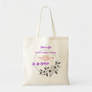 Faith Spirituality Inspirational Tote Bag