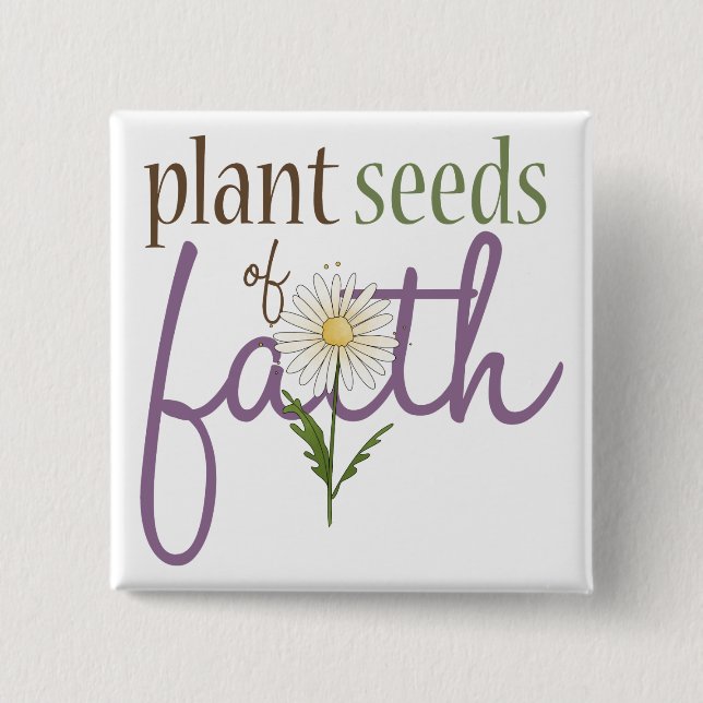 Faith- Square Button (Front)