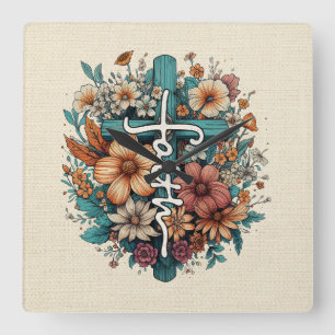 FAITH SQUARE WALL CLOCK