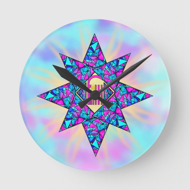 Faith ~ Star Round Clock (Front)