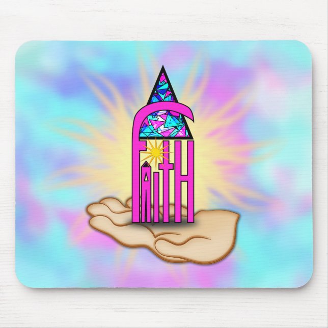 Faith ~ Steeple Mouse Pad (Front)