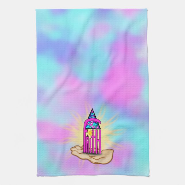 Faith ~ Steeple Tea Towel (Vertical)