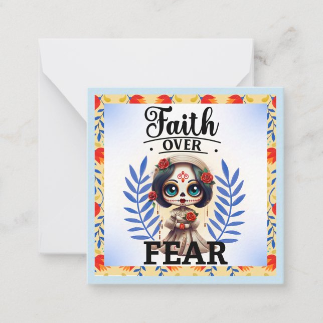 Faith Sugar Skull  Card (Front)