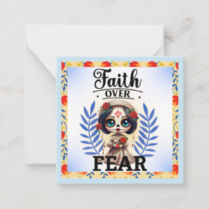 Faith Sugar Skull Card