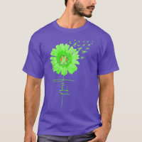 Faith Sunflower Green Ribbon Mental Health Awarene
