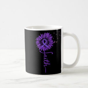 Faith Sunflower Purple Heimer’s Awareness Coffee Mug