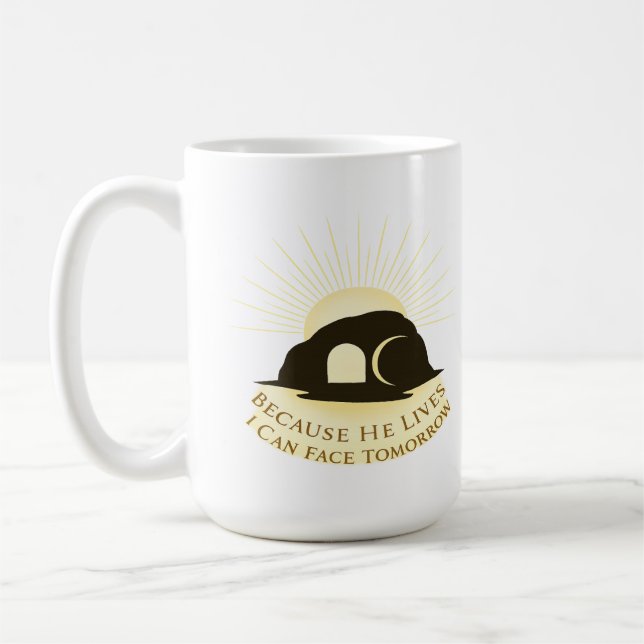 Faith Sunrise Easter 2026 Mug — Christian Gift (Left)