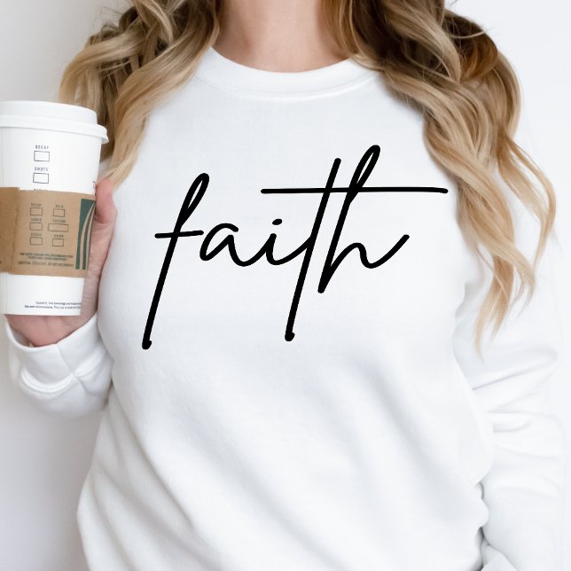 Faith Sweatshirt Womens Christian Inspirational  (Creator Uploaded)