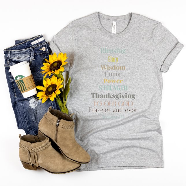 Faith t-shirt for women - blessing honour glory (Creator Uploaded)