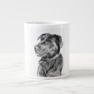 Faith the Black Lab Large Coffee Mug