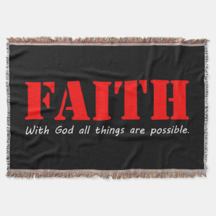 Faith Throw Blanket