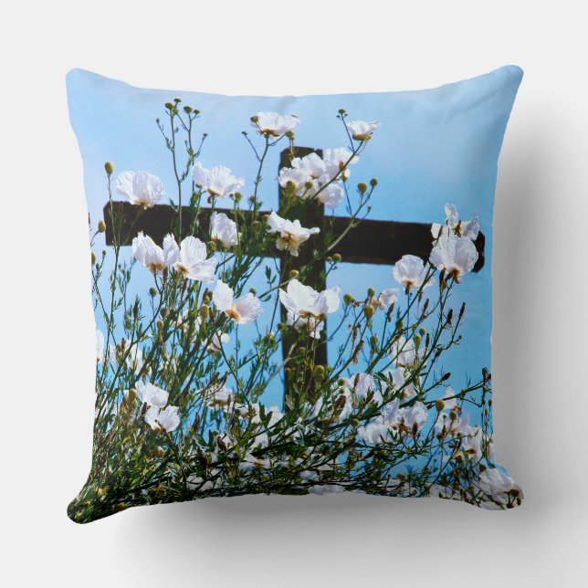 FAITH Throw Pillow (Back)