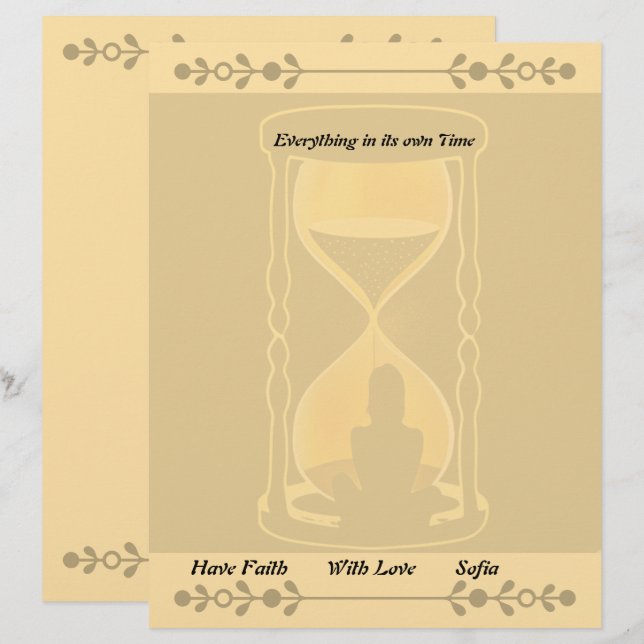 Faith & Timing Wellness Custom Letterhead (Front/Back)