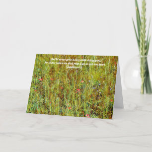 Faith Wildflowers Bible Verse Card