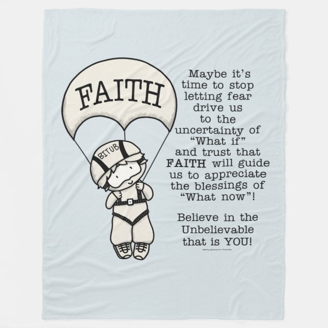 Faith Will Guide Fleece Blanket (Front)
