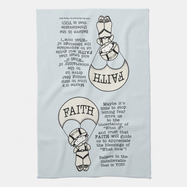 Faith Will Guide Tea Towel (Vertical)