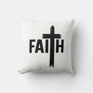 Faith with Cross Cushion