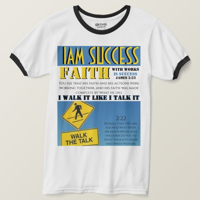 FAITH WITH WORKS T-Shirt (Design Front)
