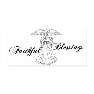 Faithful Blessings Angel Self-inking Stamp