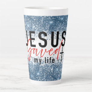 Faithful Brew: Jesus Saved My Life Latte Mug