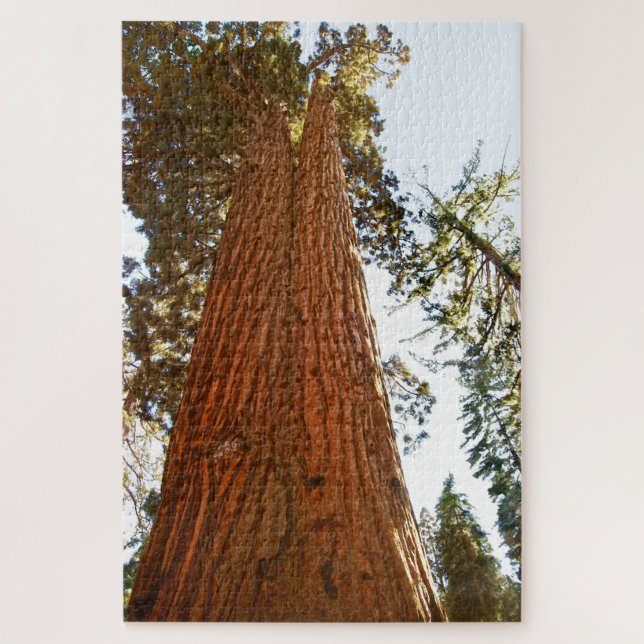 Faithful Couple Sequoia Trees, Yosemite Jigsaw Puzzle (Vertical)