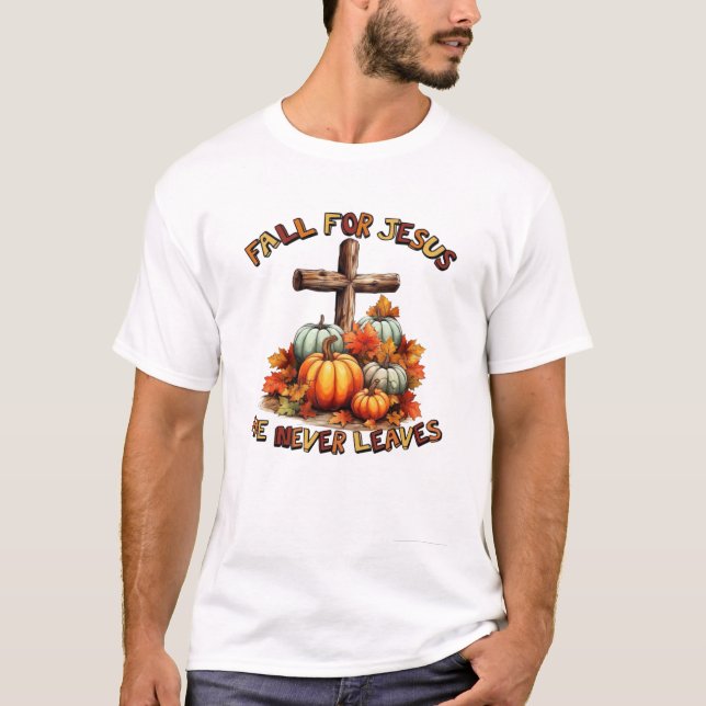 Faithful Cross: Inspirational Jesus T-Shirt" T-Shirt (Front)
