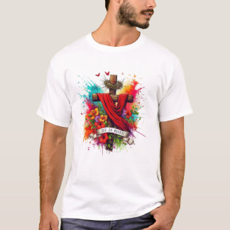 Faithful Cross: Inspirational Jesus T-Shirt" T-Shirt