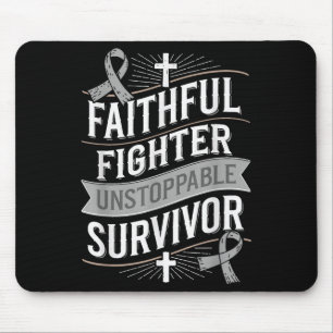 Faithful Fighter Survivor Diabetes Awareness  Mouse Pad