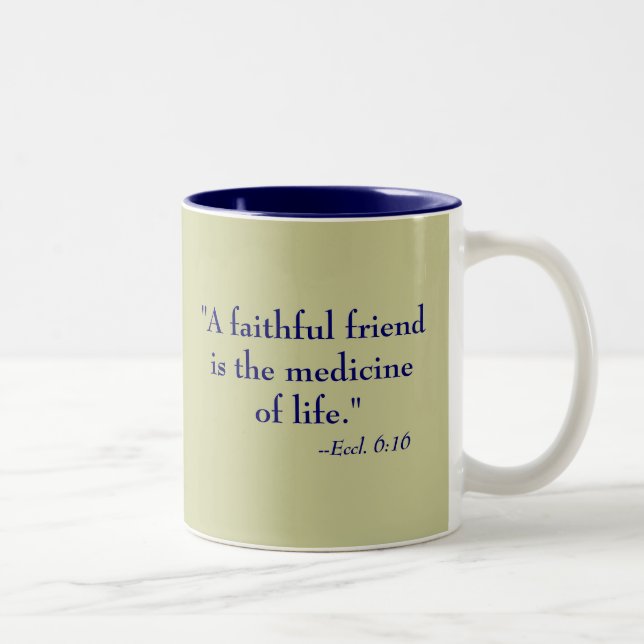 Faithful Friend Two-Tone Coffee Mug (Right)
