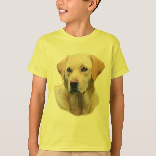 Faithful Friend Yellow Lab Tee for Kids (Front)