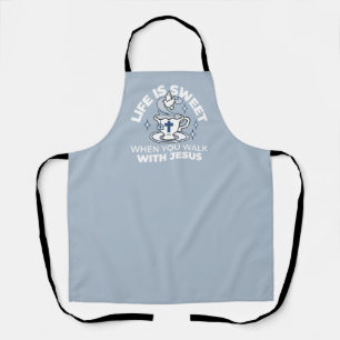 Faithful Living Art – Teacup with Cross and Dove Apron